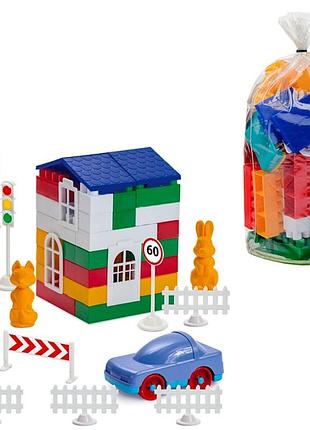 Детский конструктор "лидер" №2 1-220, 80 крупных деталей