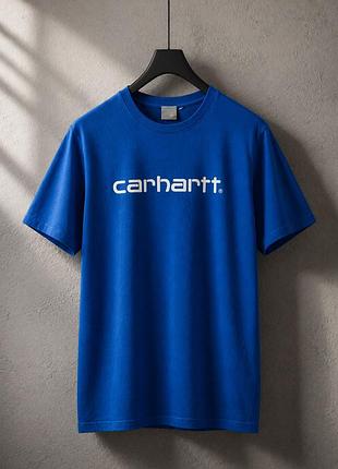 Футболка carhartt синя l