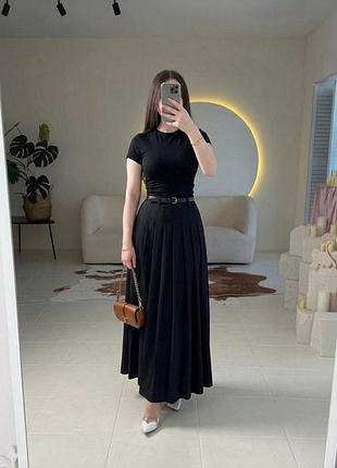 Новиночка базовая женская юбка длины миди 😍