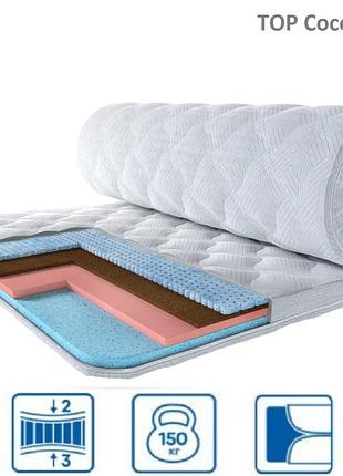 Тонкий мини-матрас 8см 150*190 top cocos climatic серия climatic