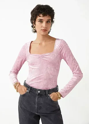 Бархатный лонгслив &amp; other stories