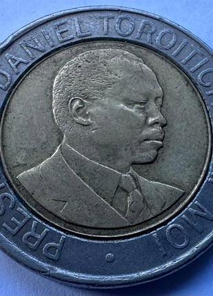 Кения 20 шиллингов 1998 год монеты мира