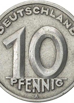 Німеччина 10 пфенігів 1948 рік монети світу
