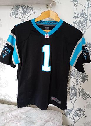 Футболка (джерсі) від nike команди nfl carolina panthers (кароліна пантерз) з номером 1