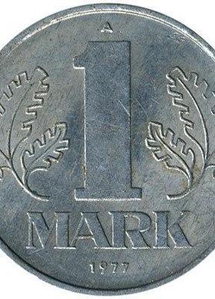 Німеччина 1 марка 1977 рік монети світу