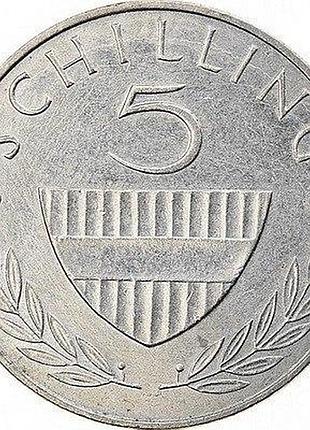 Австрия 5 шиллингов 1995 год монеты мира