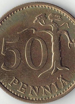Фінляндія 50 пенні 1968 рік монети світу