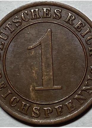 Німеччина мітка монетного двору "a" - берлін 1 рейхспфеніг 1934 рік монети світу