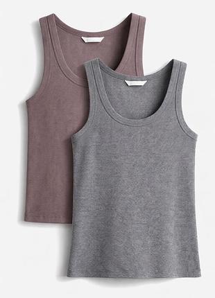 Жіноча майка в рубчик h&m