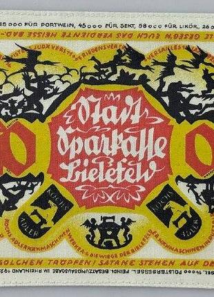 1000 марок 1922 год банкноты германии ткань