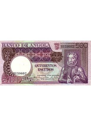 Ангола 500 эскудо 1973 год банкноты мира unc