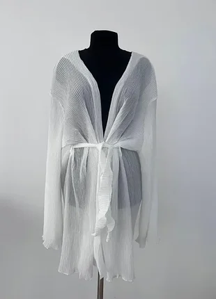 Легкая плиссированная туника, женская туника, пляжная туник xl-2xl-3xl
