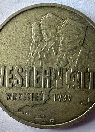 Польша сентябрь 1939 - вестерплатте 2 злотых 2009 монеты мира