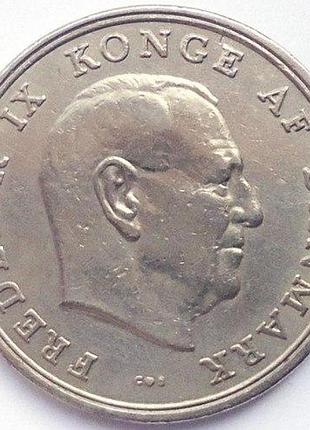 Дания 5 крон 1966 год. монеты мира