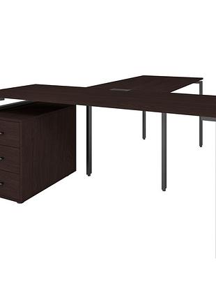 Офисный стол руководителя loft details lb180 черный каркас 200см * 70см, венге магія, 36