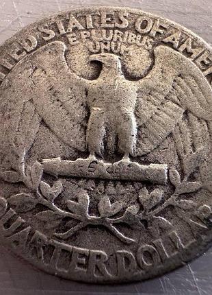 Сша 25 центів 1951 рік 6,25 грам срібло 900 срібні монети світу