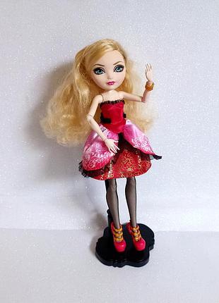 Коллекционная кукла ever after high: еппл вайт: первая глава: mattel 2012 год