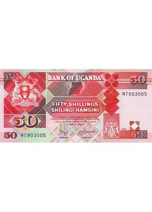 Уганда 50 шиллінгів 1997 рік банкноти світу unc