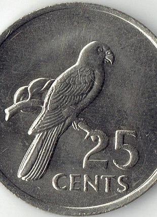 Сейшельські острови 25 центів 1977 рік монети світу