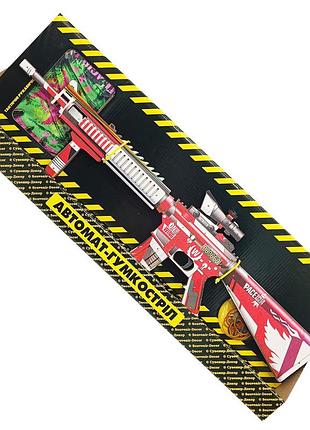 Собранная модель резинкострел автомат "m-16 wing" m16wi