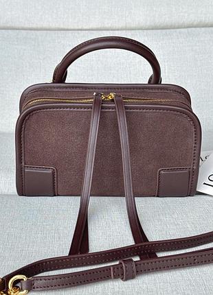 Жіноча сумка loewe amazona 180 з натуральної шкіри, замші
