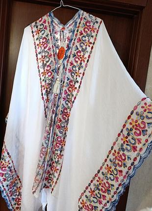 Туніка кардиган накидка вишивка  one size xs/s/m/l