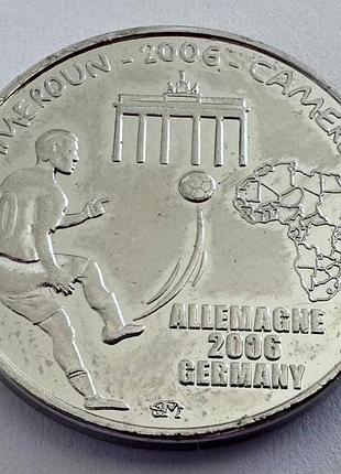 Камерун 1500 франків 2006 рік чемпіонат світу з футболу 2006 німеччина монети світу