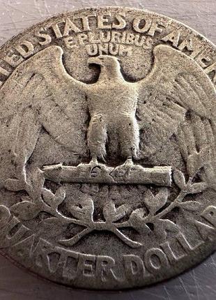 Сша 25 центів 1942 рік 6,25 грам срібло 900 срібні монети світу