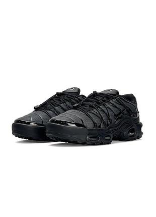 Чоловічі кросівки nike air max plus tn lace toggle dark grey black