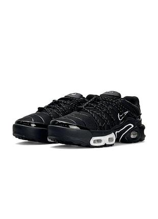 Чоловічі кросівки nike air max plus tn lace toggle black white
