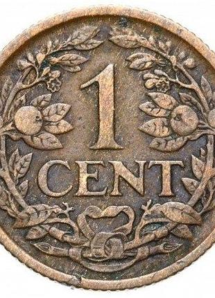 Нідерланди 1 цент 1922 рік монети світу