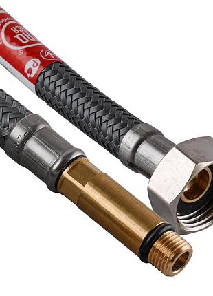 Шланг для смесителя tucai м10х1/2″ длинный штуцер 0,4м антикоррозия taq grif acb 204466
