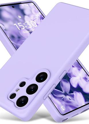 Чохол fiji full soft premium для samsung galaxy s25 ultra (s938) протиударний бампер з мікрофіброю purple