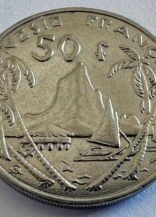 Французская полинезия 50 франков 2001 монеты мира