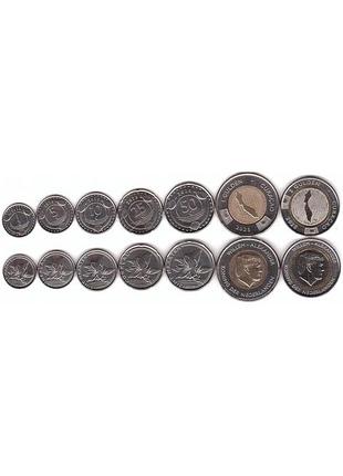 Кюрасао набор 7 монет 1 5 10 25 50 cents 1 2 guilders 2025 год монеты мира unc