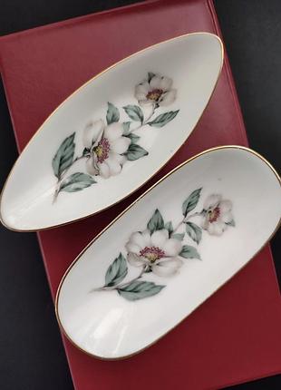 Вінтажне блюдце тарілочка для дрібничок кістяний фарфор crown staffordshire, англія