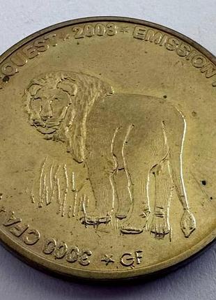 Нигер 3000 франков 2003 год лев монеты мира