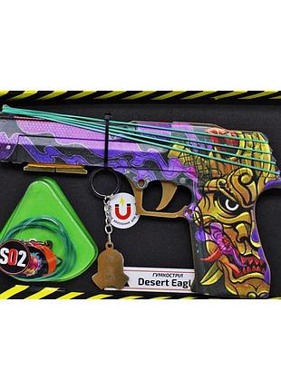 Зібрана модель резинкостріл "desert eagle orochi" de-o