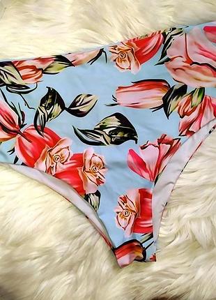 Shein. бомбезные фирменные высокие купальные плавки. размер l.