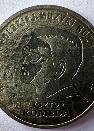 Польща історія польської легкої музики - кшиштоф комеда 2 злотих 2010 рік монети світу