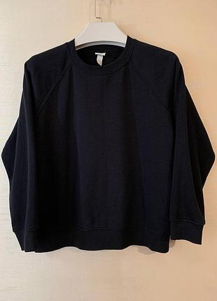Черный базовый свитшот h&amp;m basics (размер s)