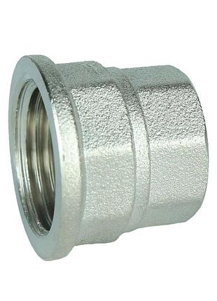 Муфта редукционная 1/2″х3/8″вв никелированная восьмигранная а0343а(нк)