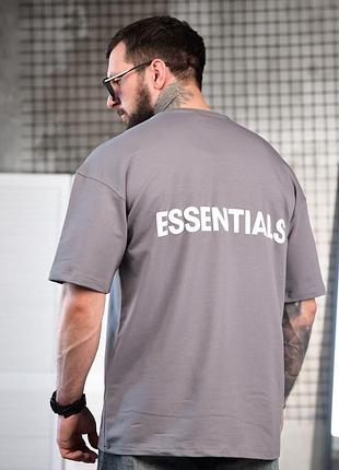 Чоловіча футболка, футболка essen grey, essential чоловічі футболки, турецькі чоловічі футболки
