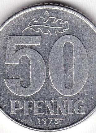 Германия 50 пфеннигов 1973 год монеты мира