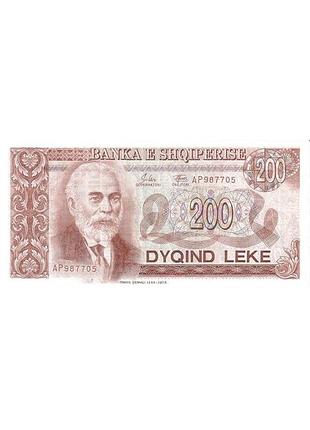 Албанія 200 леке 1992 рік банкноти світу unc