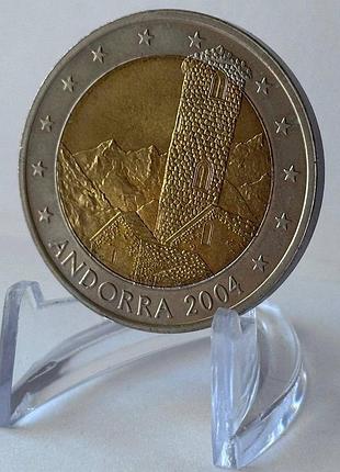 Андорра вежа каса-де-ла-валь пробна монета 2 євро 2004 рік монети світу