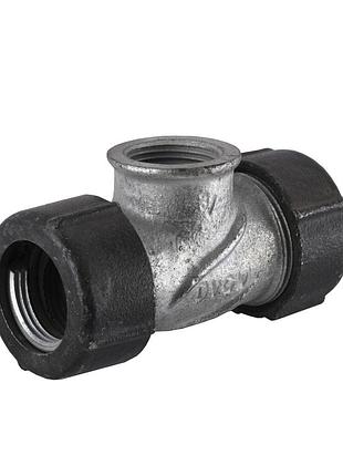 Соединение зажимное тройное 1 1/4″(ø40мм)х1 1/4″в чугунное qт gebo