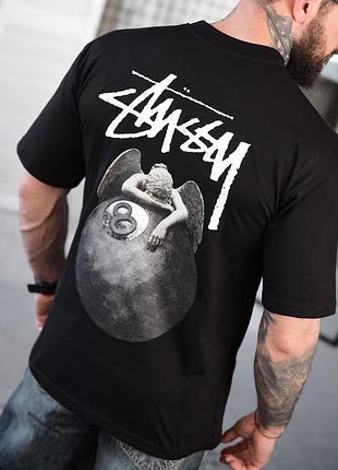 Футболка oversize stussy, чоловіча футболка, якісна чоловіча футболка