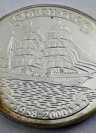 Того 500 франків 2000 рік вітрильник "gorch fock" срібло монети світу