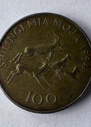 Танзания 100 шиллингов 1994 год монеты мира